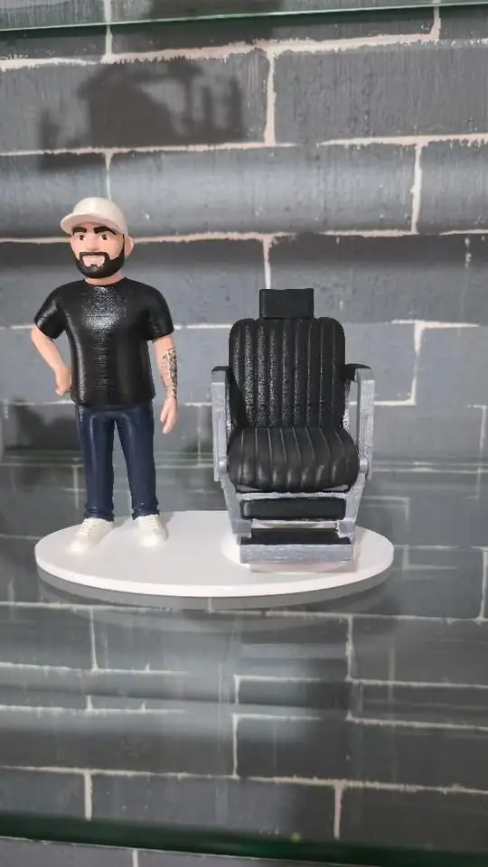 Funko de barbero personalizado impreso en 3D