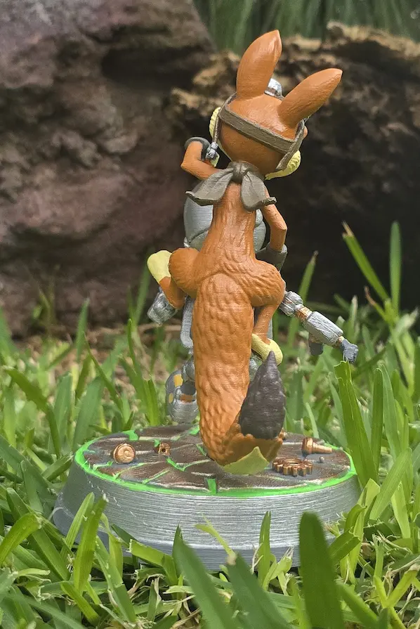 Figuras Daxter y Clank impresas en 3D