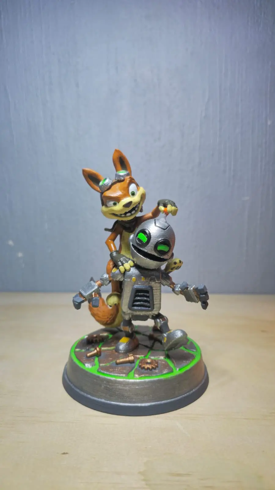 Figuras Daxter y Clank impresas en 3D