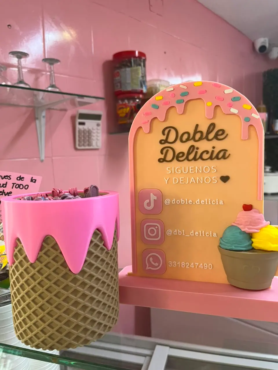 Expositor NFC personalizado impreso en 3D
