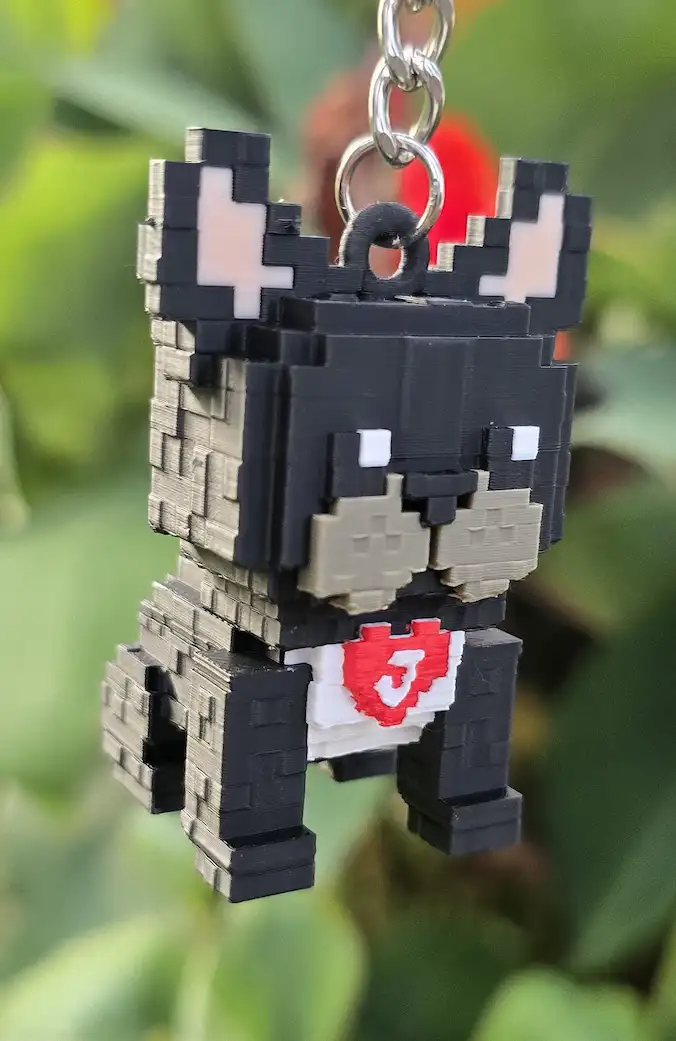 Llaveros personalizados de Minecraft impresos en 3D