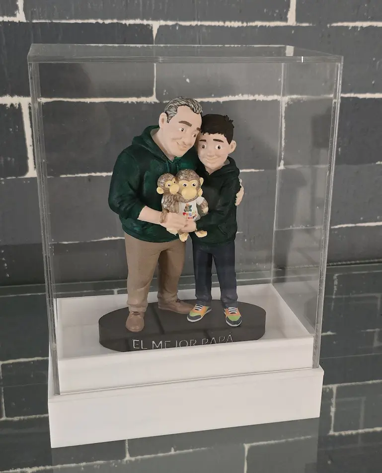 Funko papá e hijo personalizado impreso en 3D