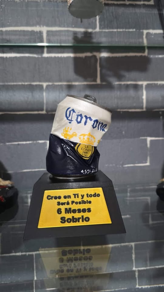 Cerveza decorativa impresa en 3D