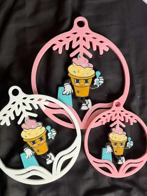 Esferas decorativas impresas en 3D