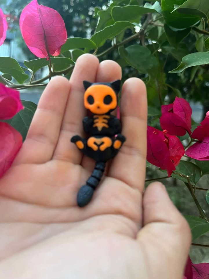 Gato articulado impreso en 3D