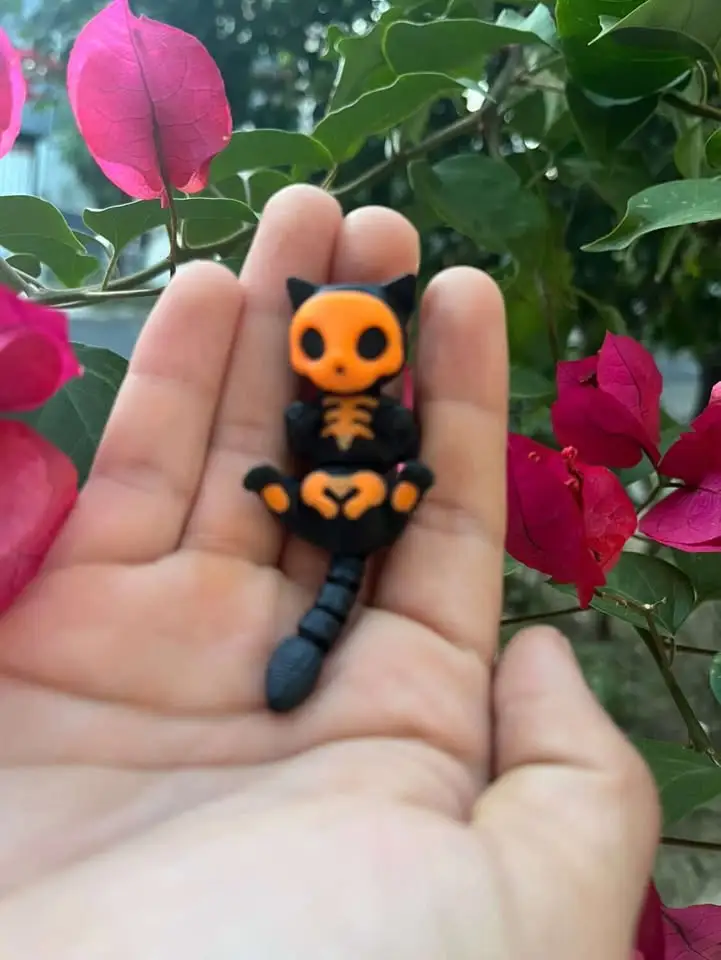 Gato articulado impreso en 3D