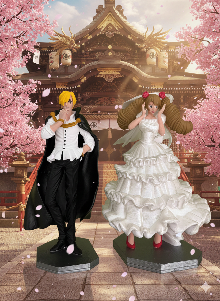 Figura One Piece impresa en 3D