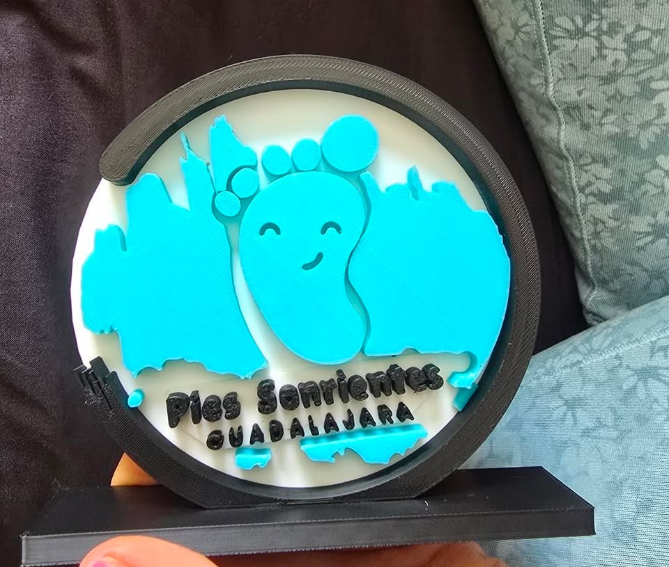 Pies sonrientes impresos en 3D